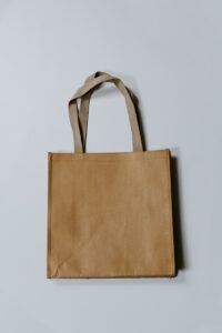 beige eco tote bag